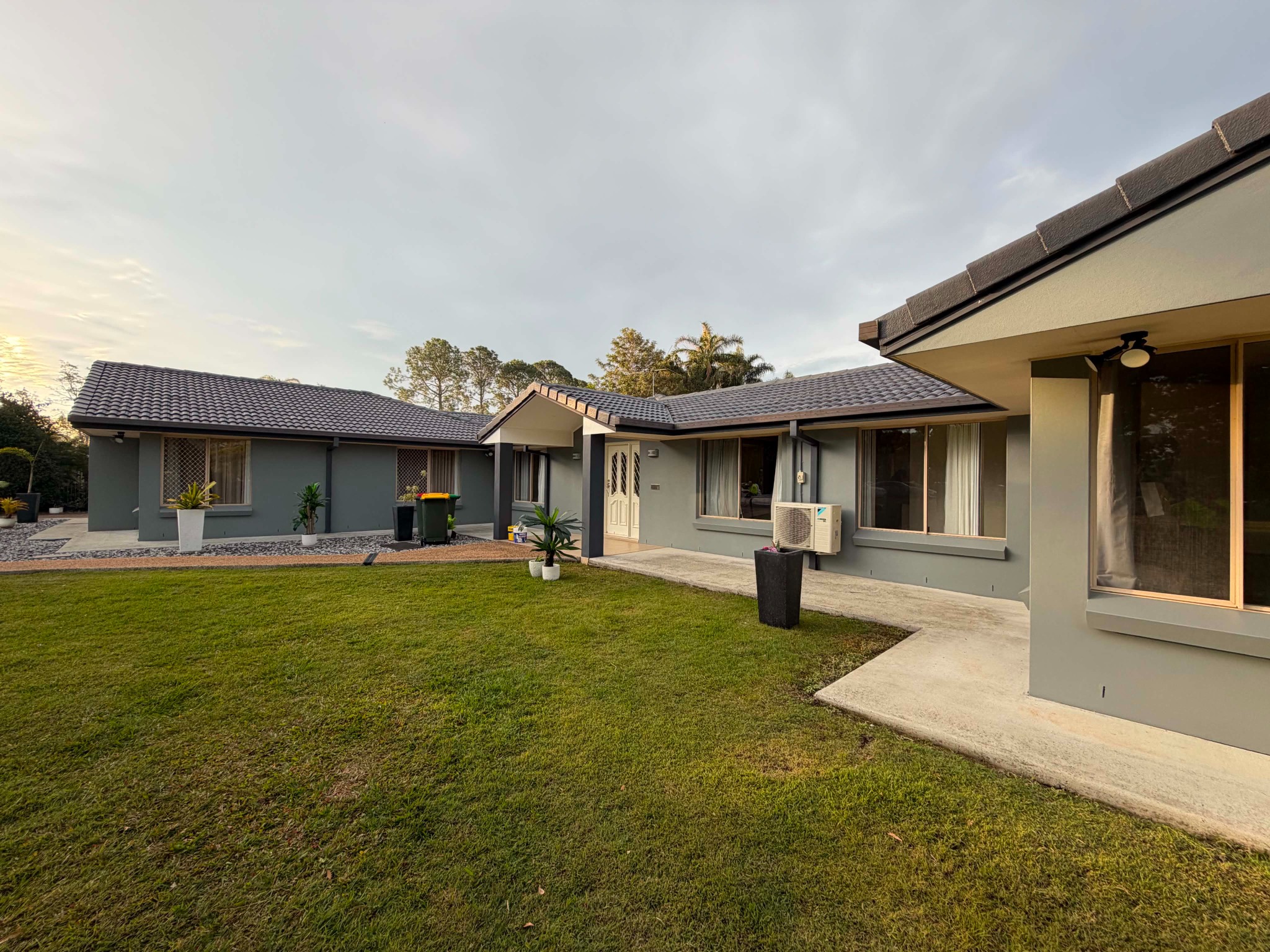 Exterior house painting project